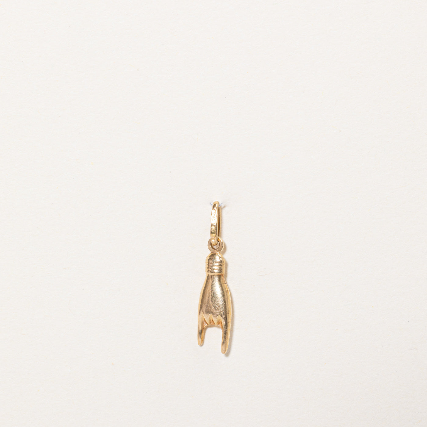 18k Yellow Gold Rock On Charm