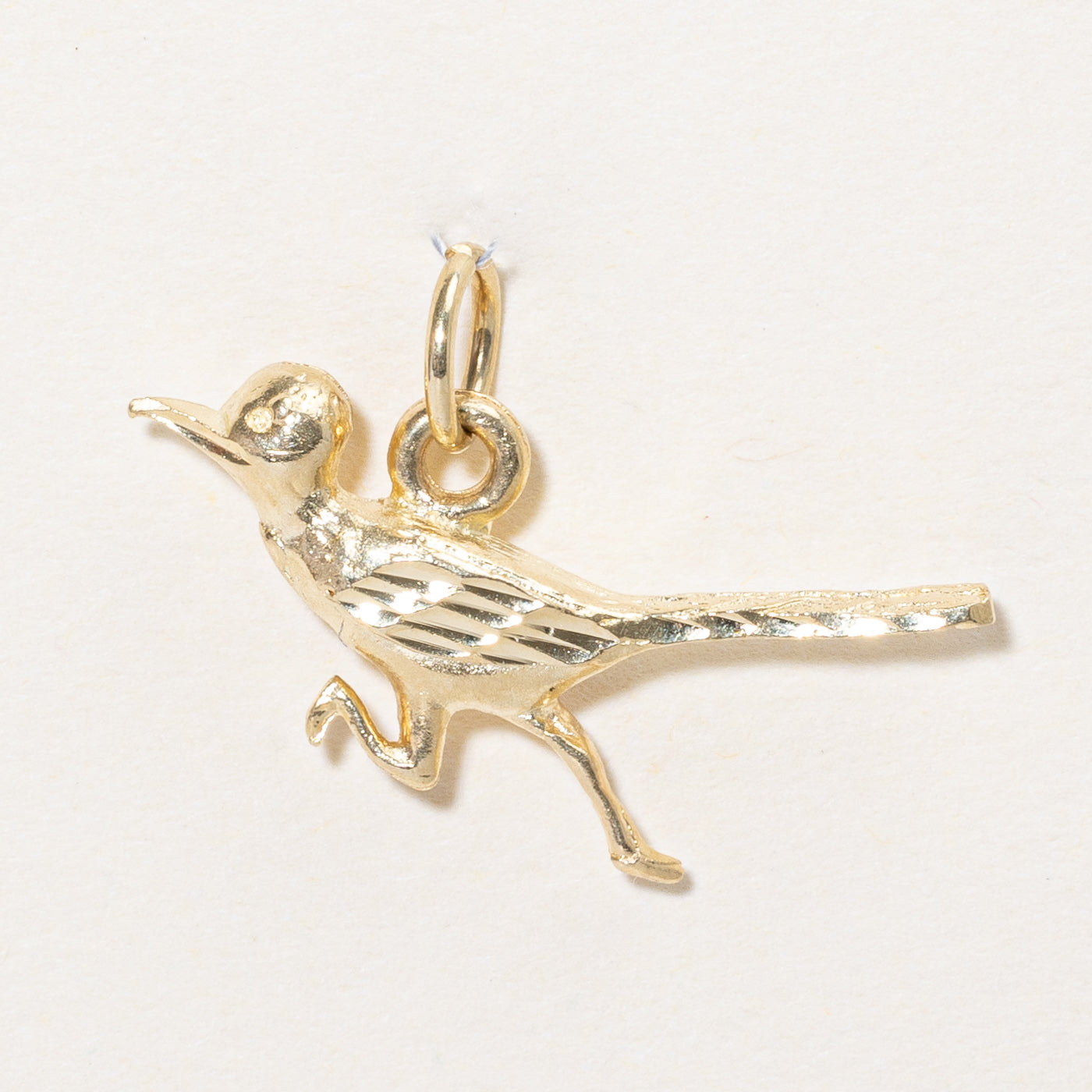 14k Yellow Gold Bird Charm