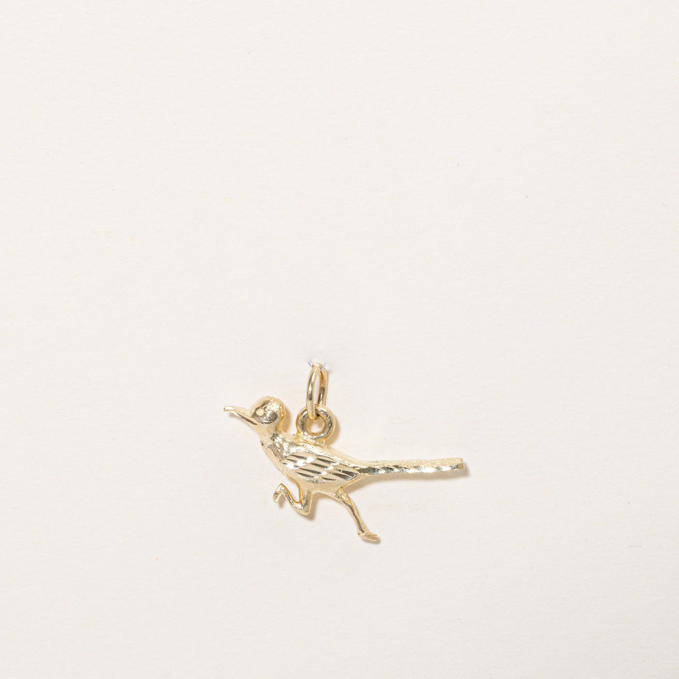 14k Yellow Gold Bird Charm