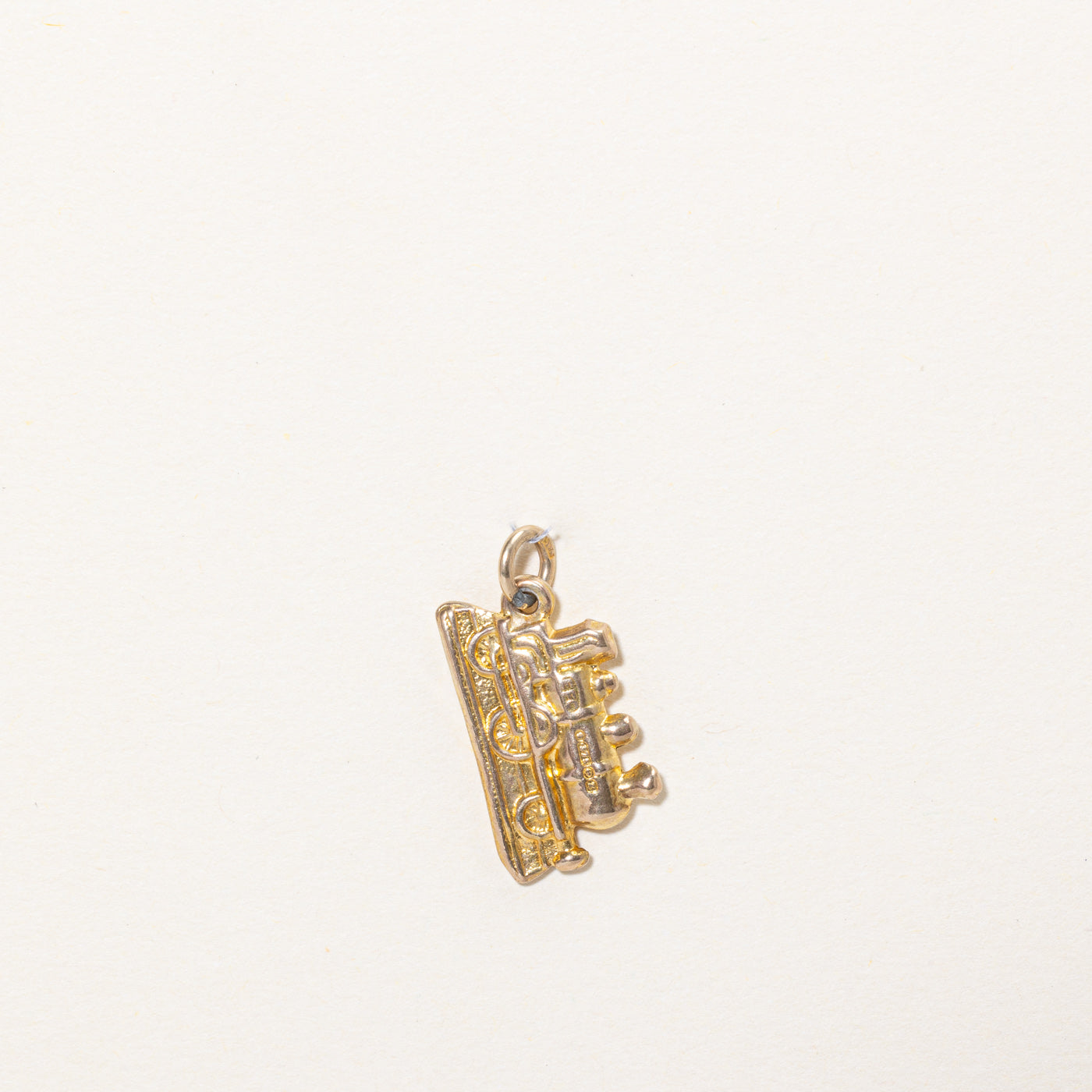 9k Yellow Gold Train Charm