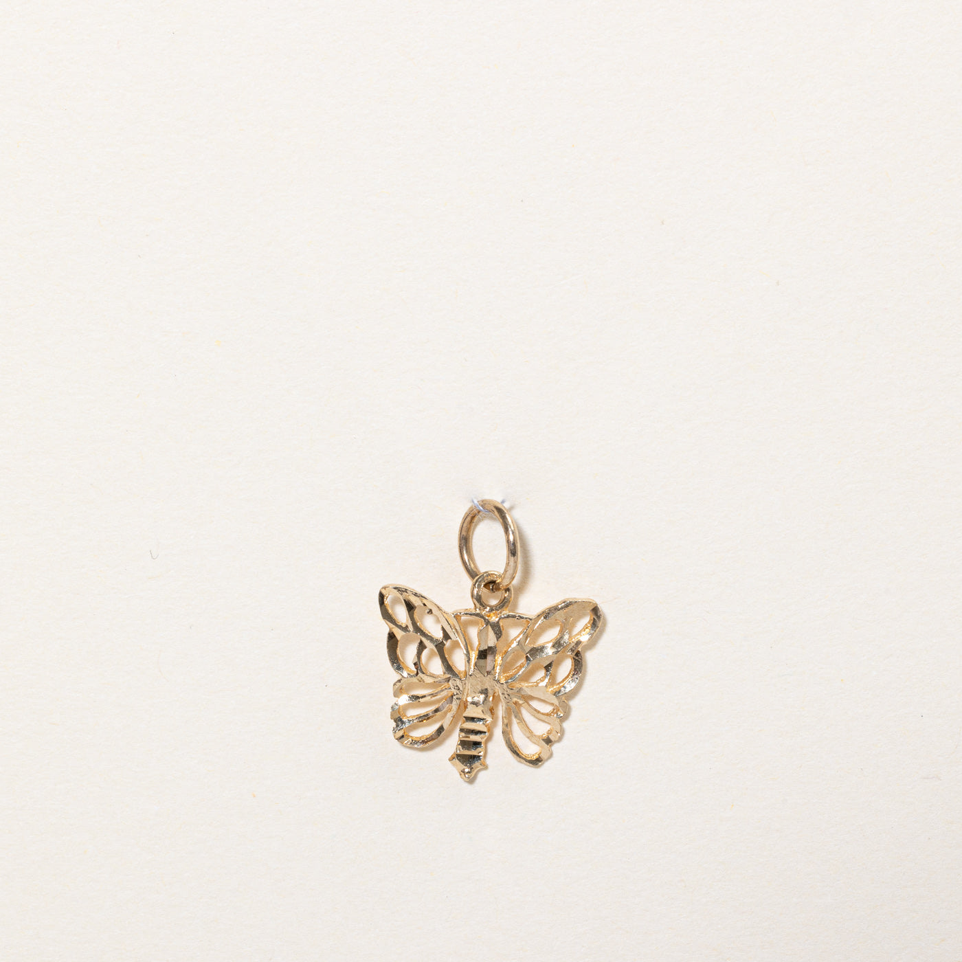 10k Yellow Gold Butterfly Charm