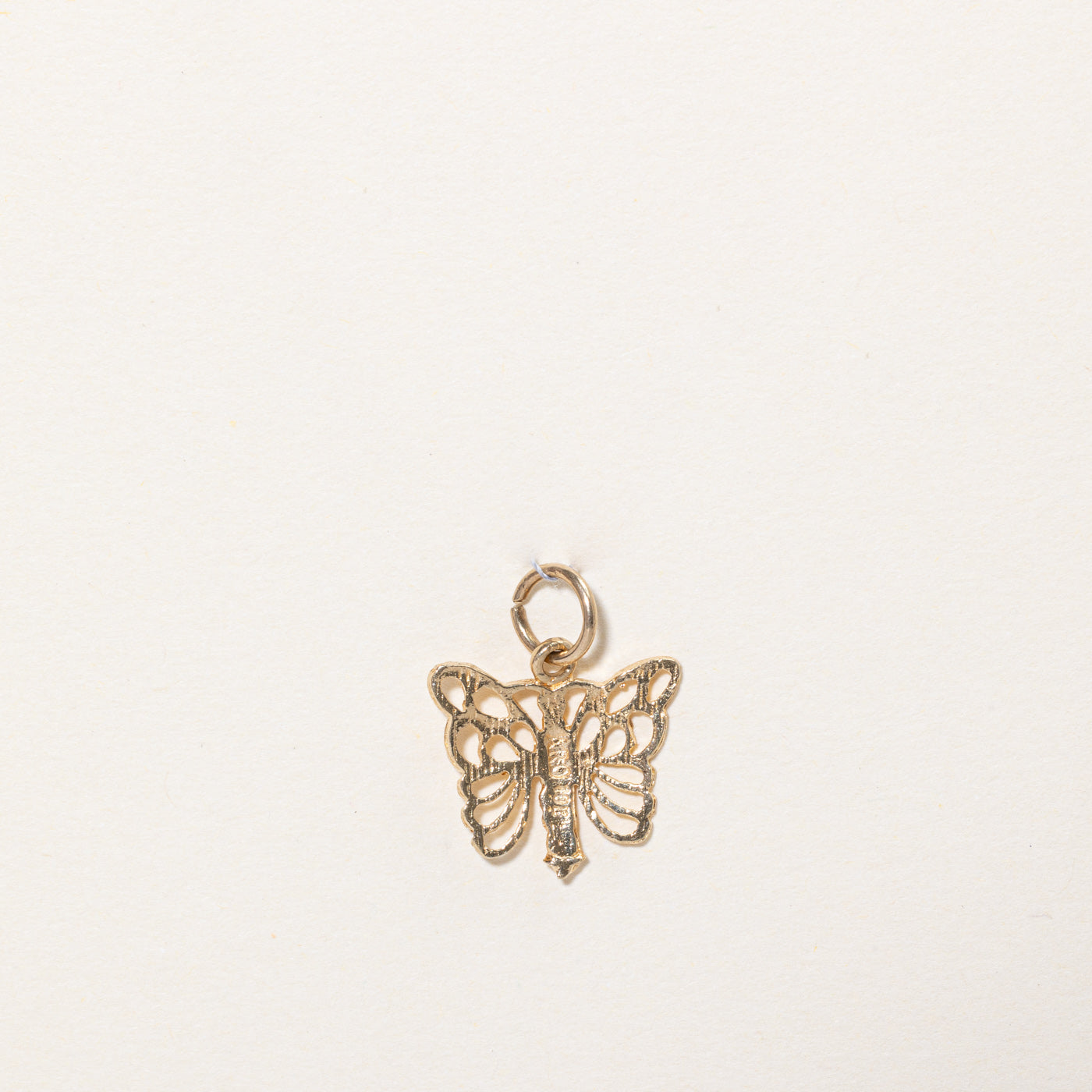 10k Yellow Gold Butterfly Charm