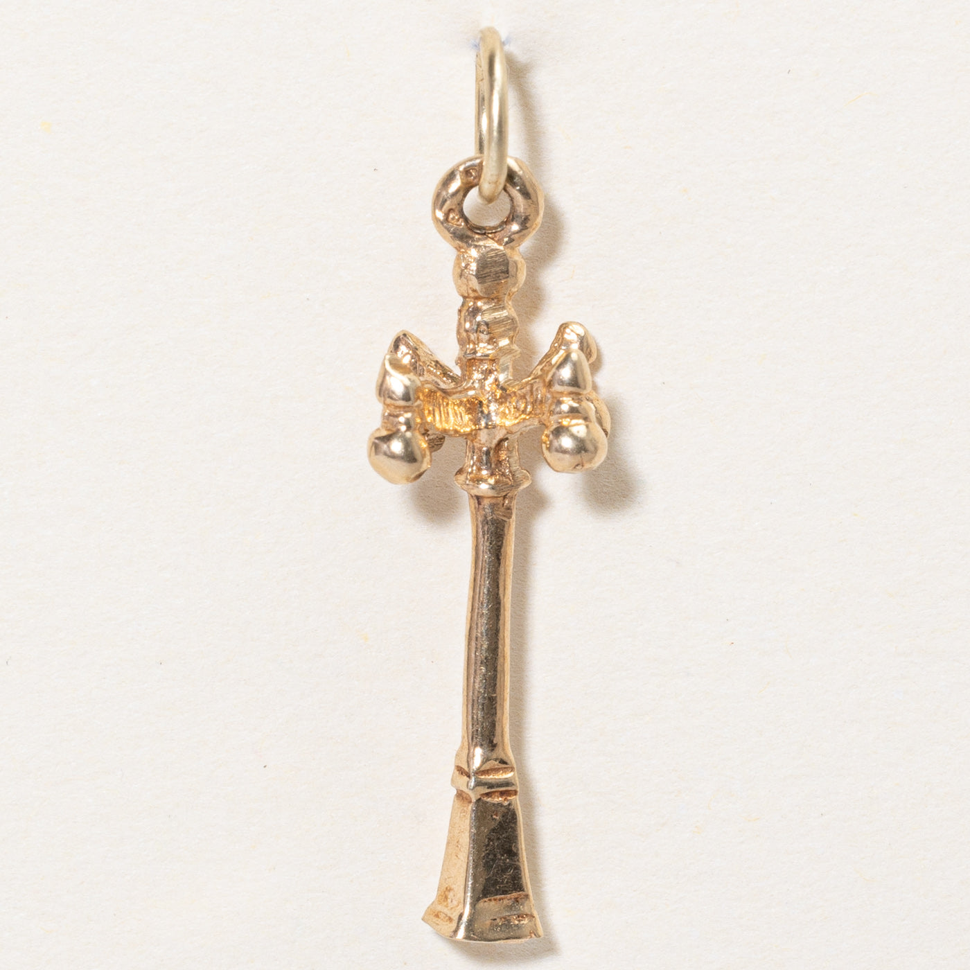 14k Yellow Gold Street Lamp Charm