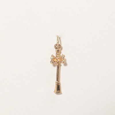 14k Yellow Gold Street Lamp Charm