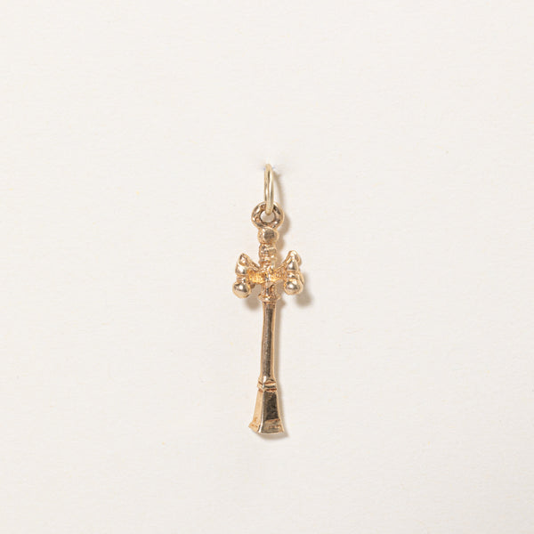 14k Yellow Gold Street Lamp Charm