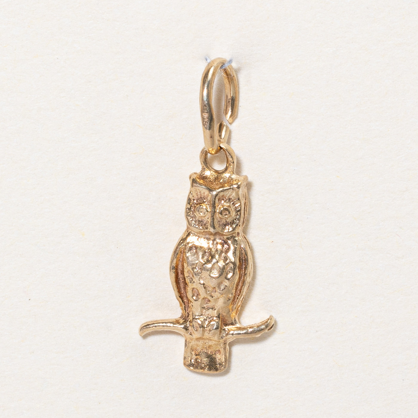 10k Yellow Gold Owl Charm