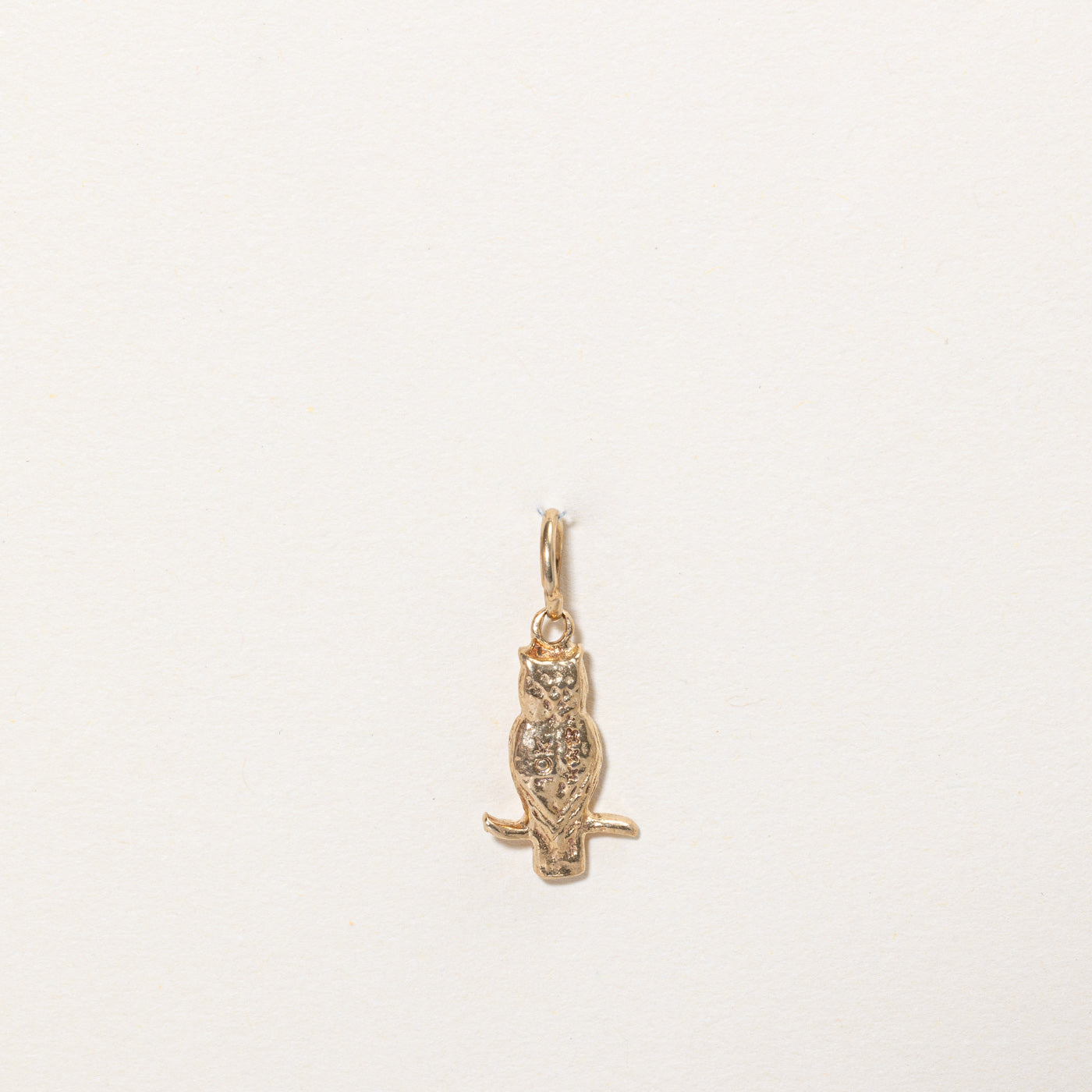 10k Yellow Gold Owl Charm