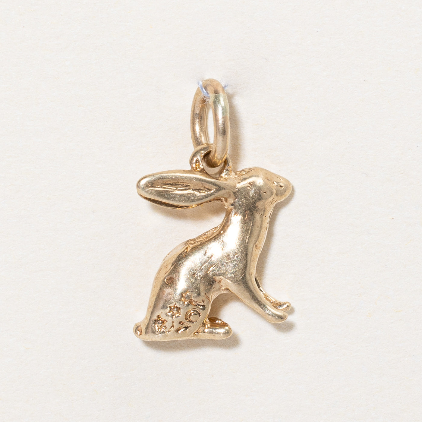 10k Yellow Gold Rabbit Charm