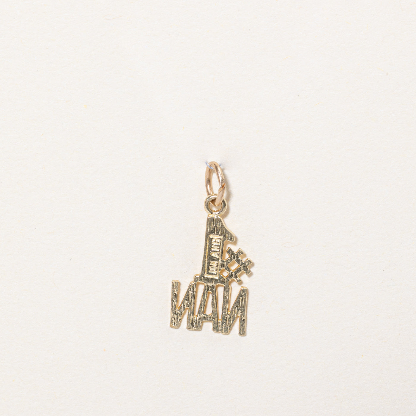 10k Yellow Gold #1 Nan Charm