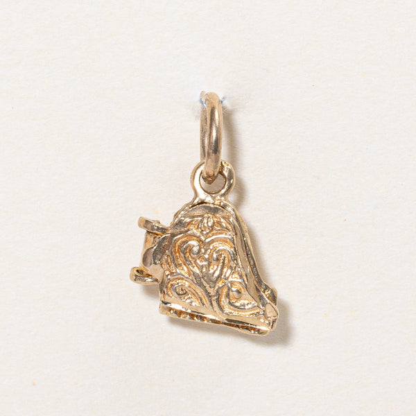 18k Yellow Gold Piano Charm