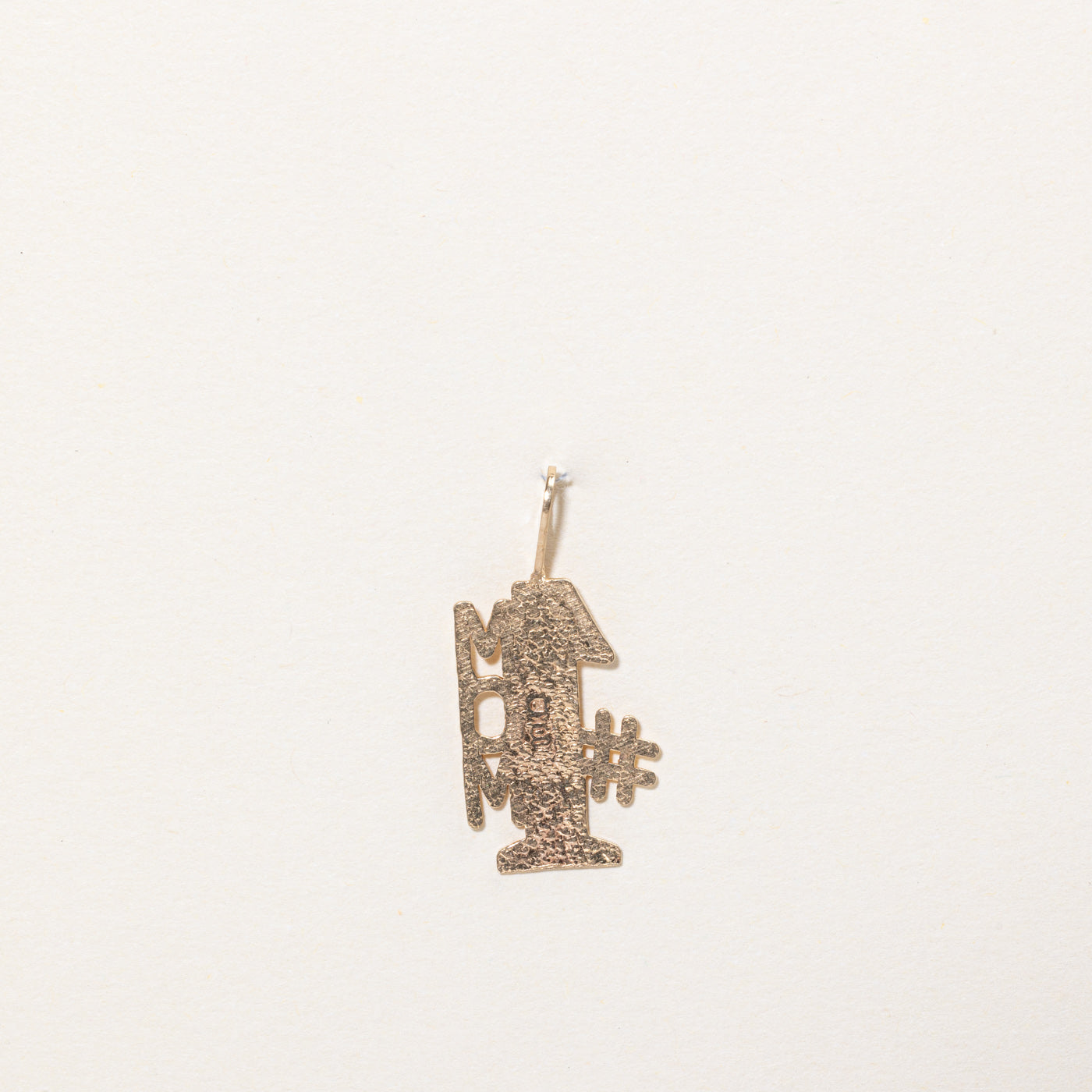 Breloque « Maman n°1 » en or jaune 10 carats 
