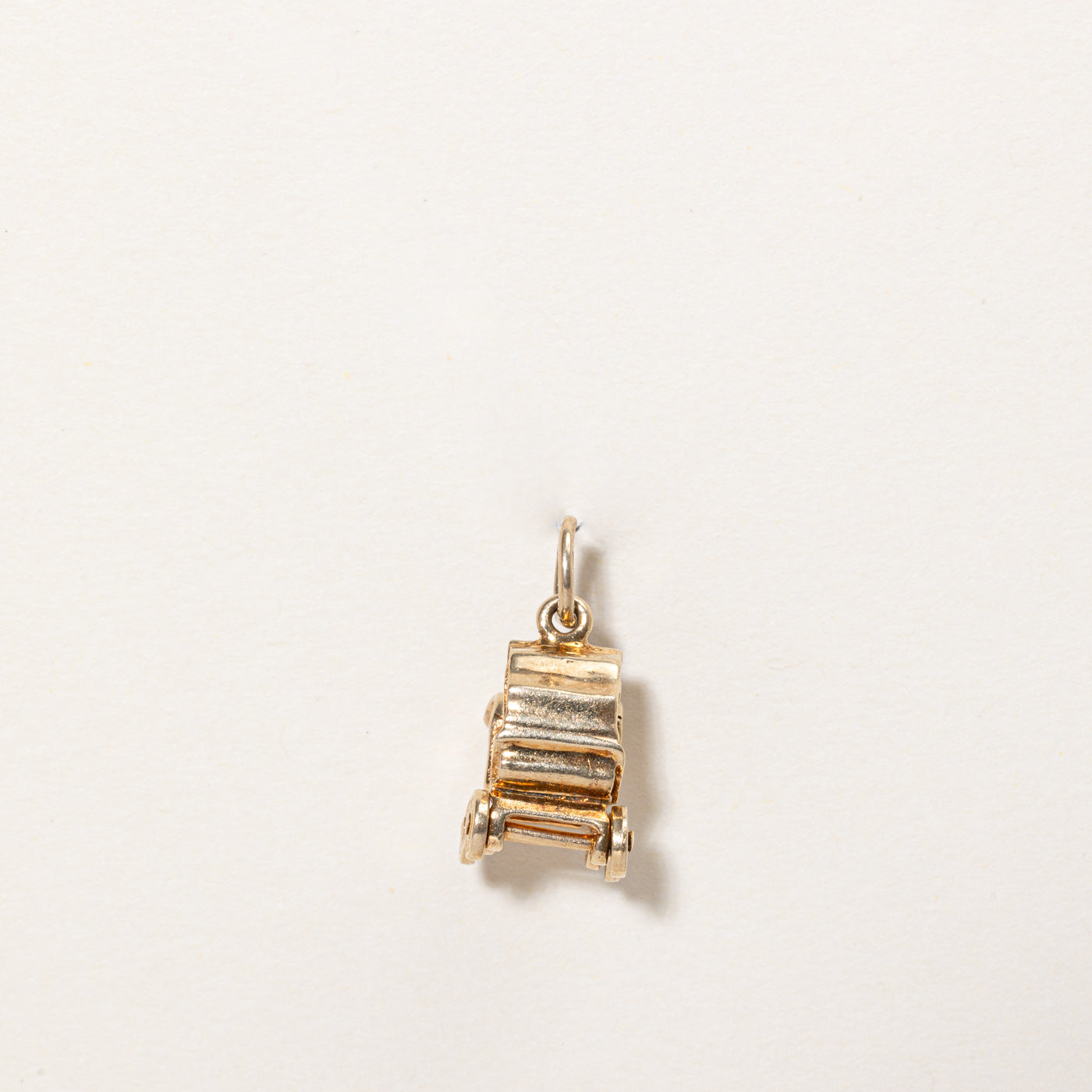 14k Yellow Gold Baby Carriage Charm