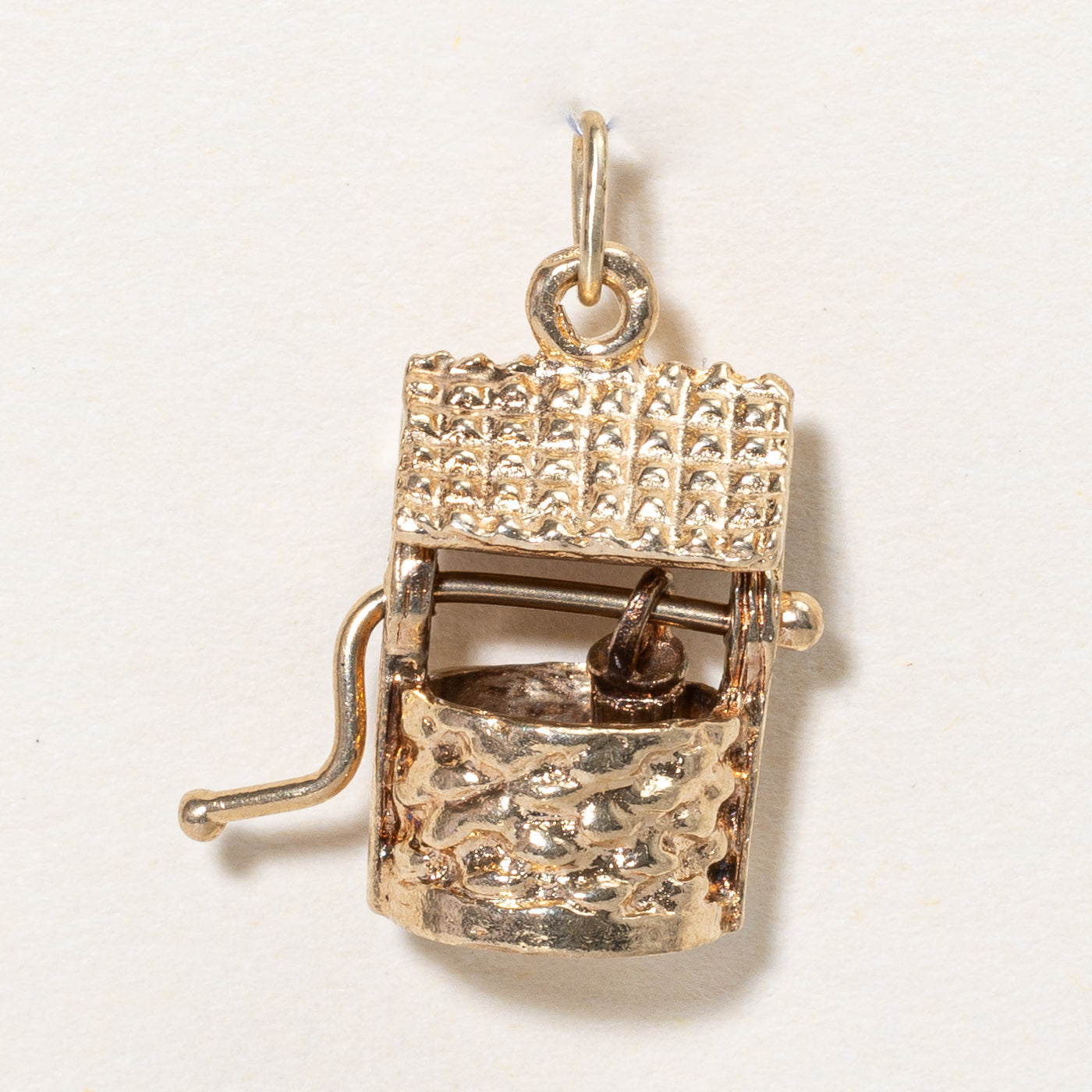 10k Yellow Gold Water Well Charm