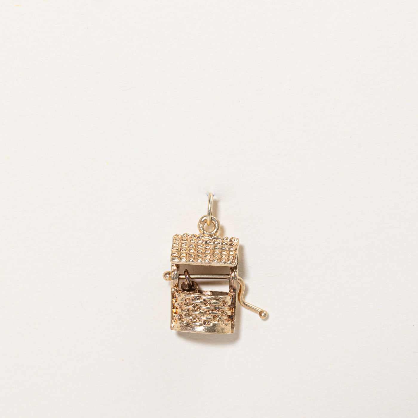 10k Yellow Gold Water Well Charm