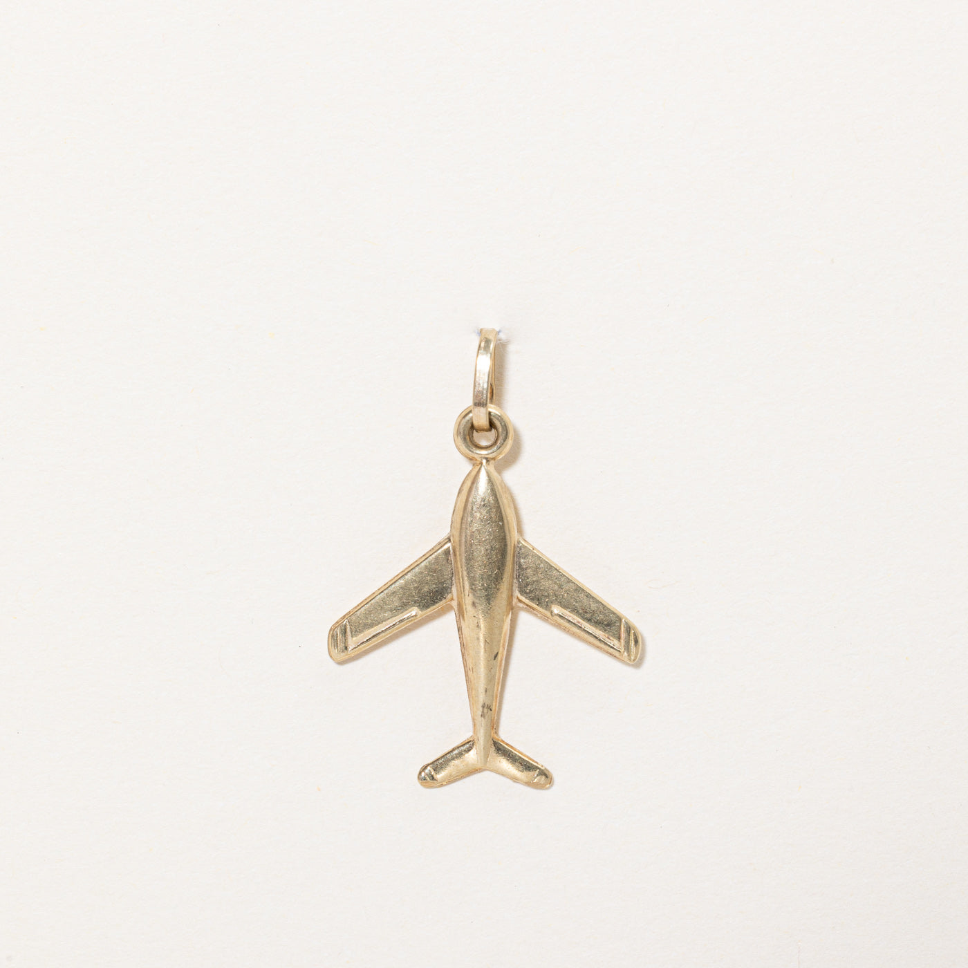 10k Yellow Gold Airplane Charm