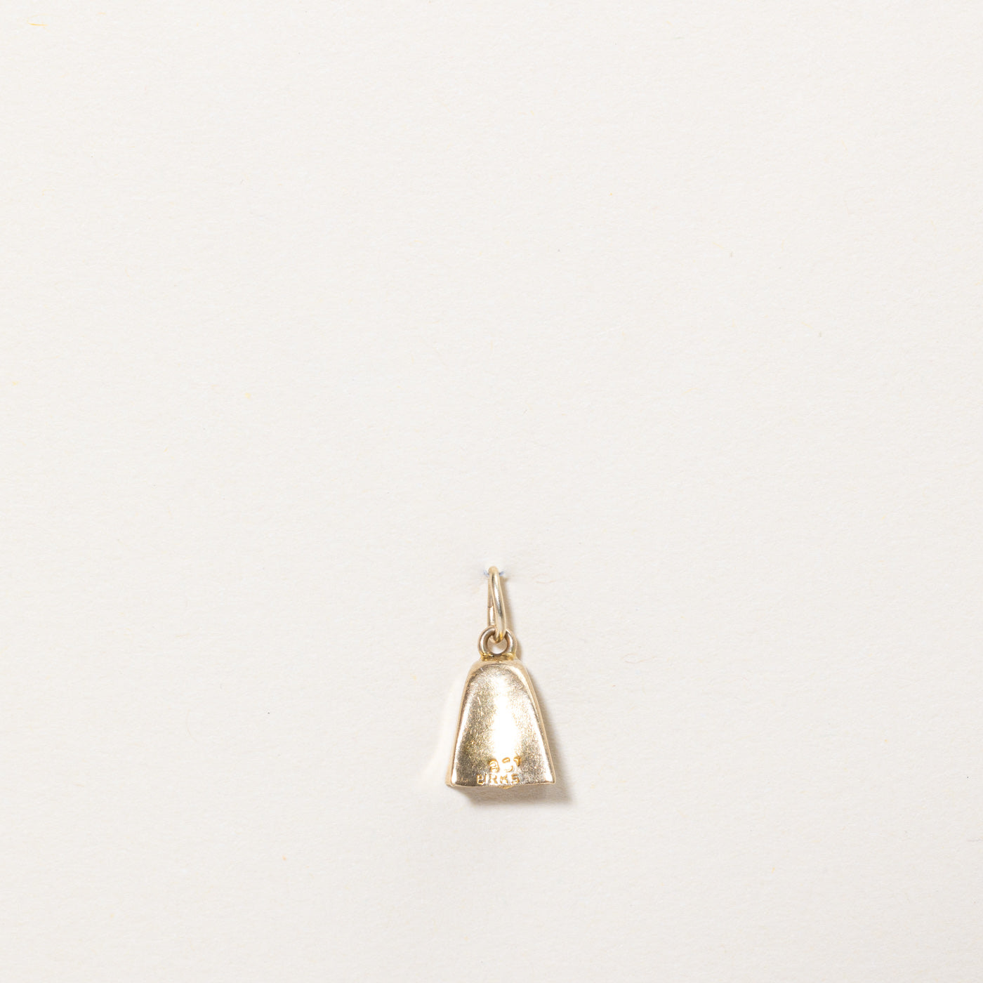 9k Yellow Gold Bell Charm