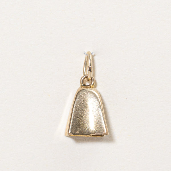 9k Yellow Gold Bell Charm