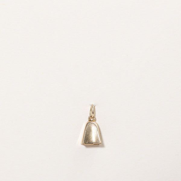 9k Yellow Gold Bell Charm