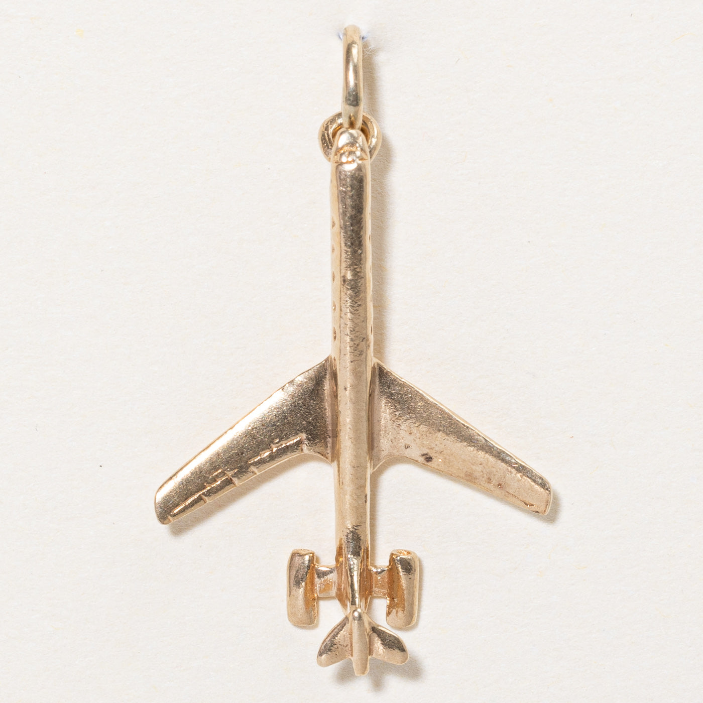 10k Yellow Gold Airplane Charm