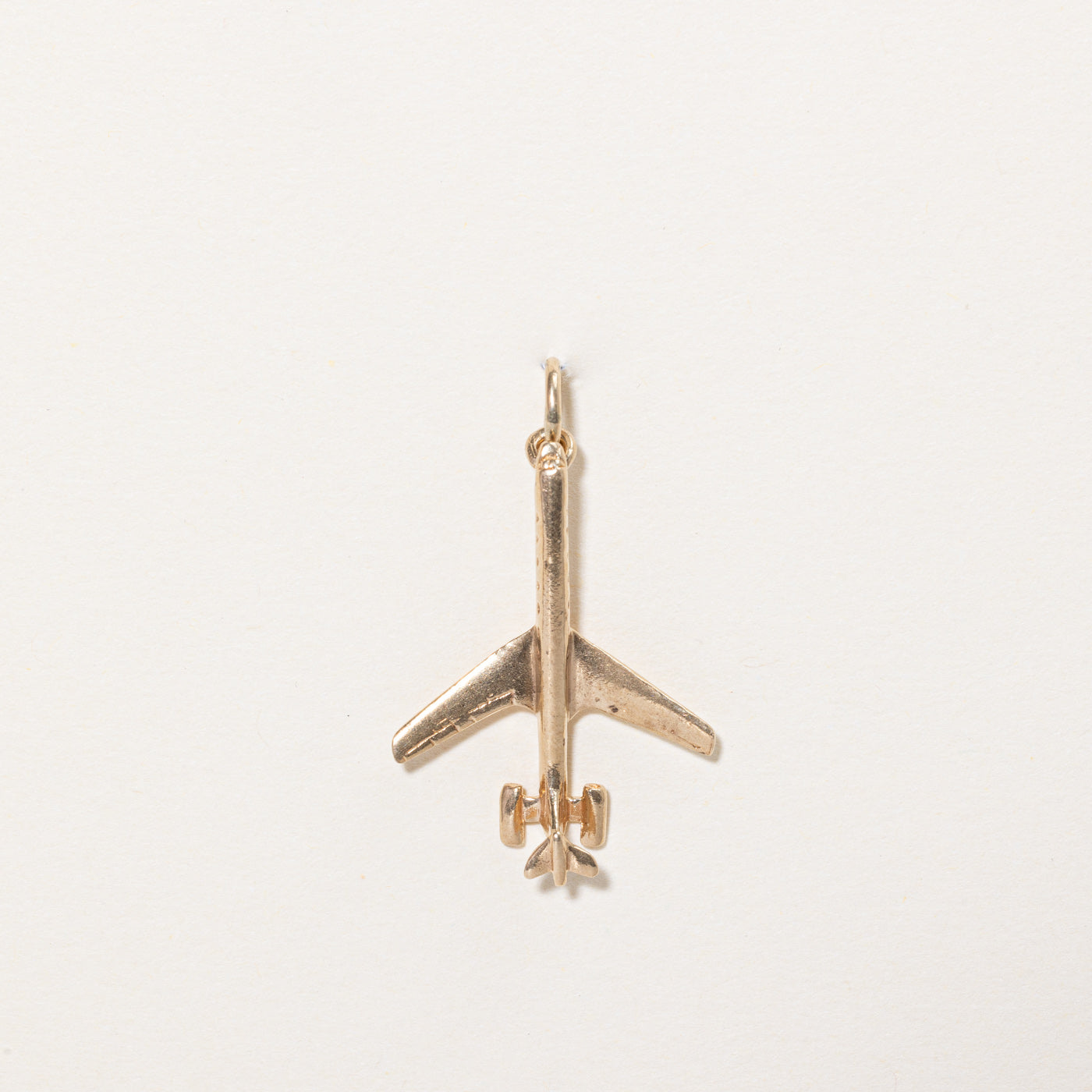 10k Yellow Gold Airplane Charm