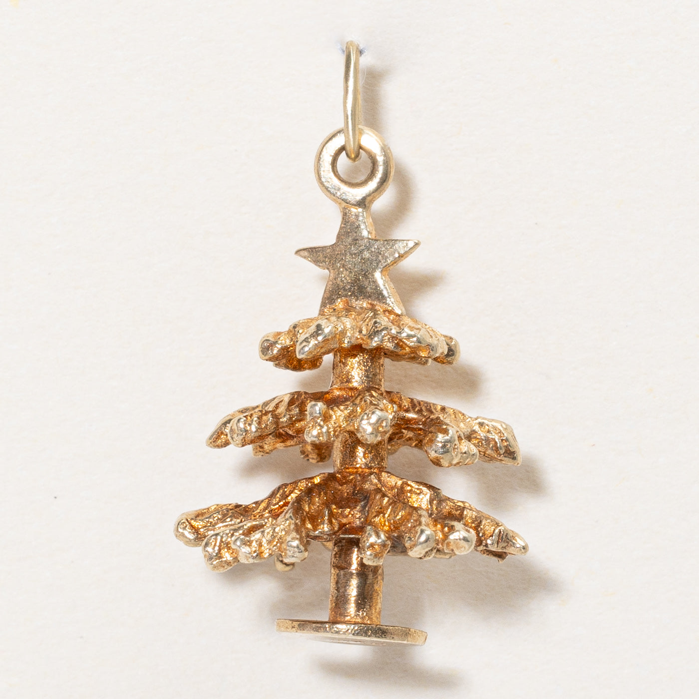 10k Yellow Gold Christmas Tree Charm