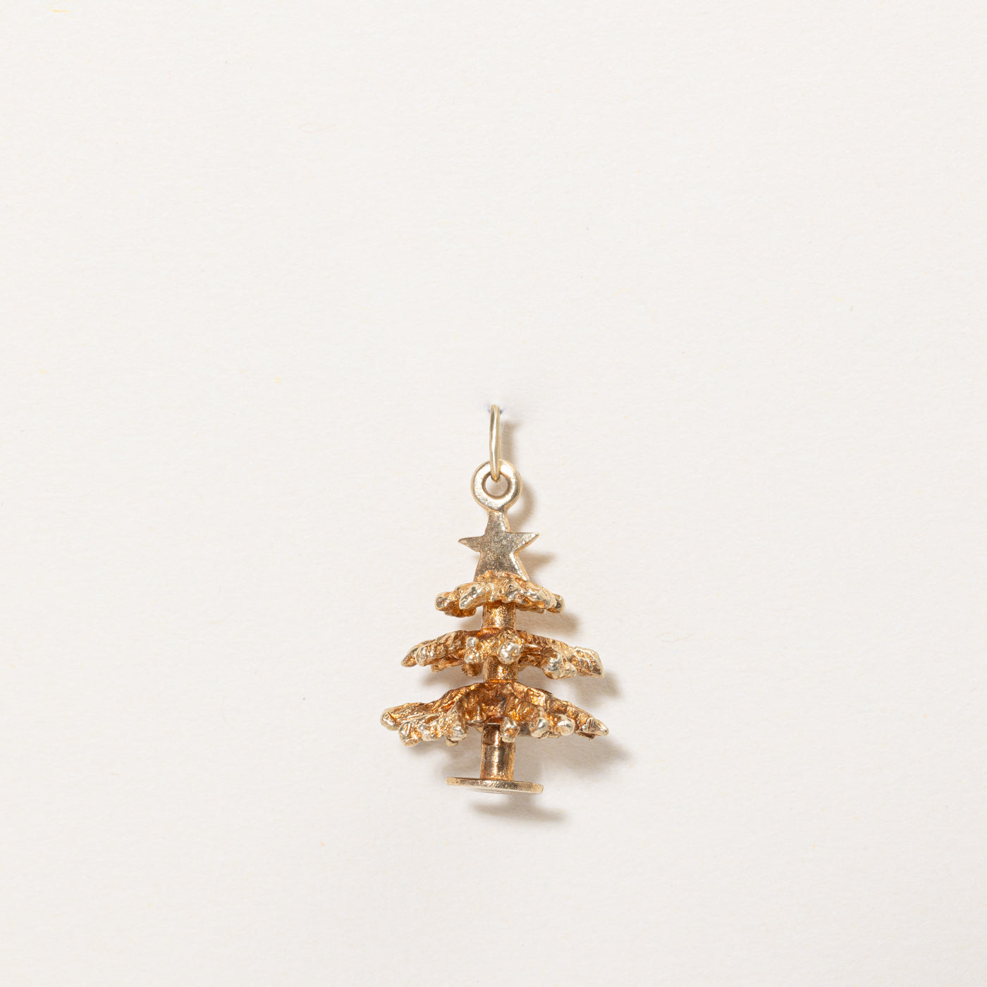 10k Yellow Gold Christmas Tree Charm