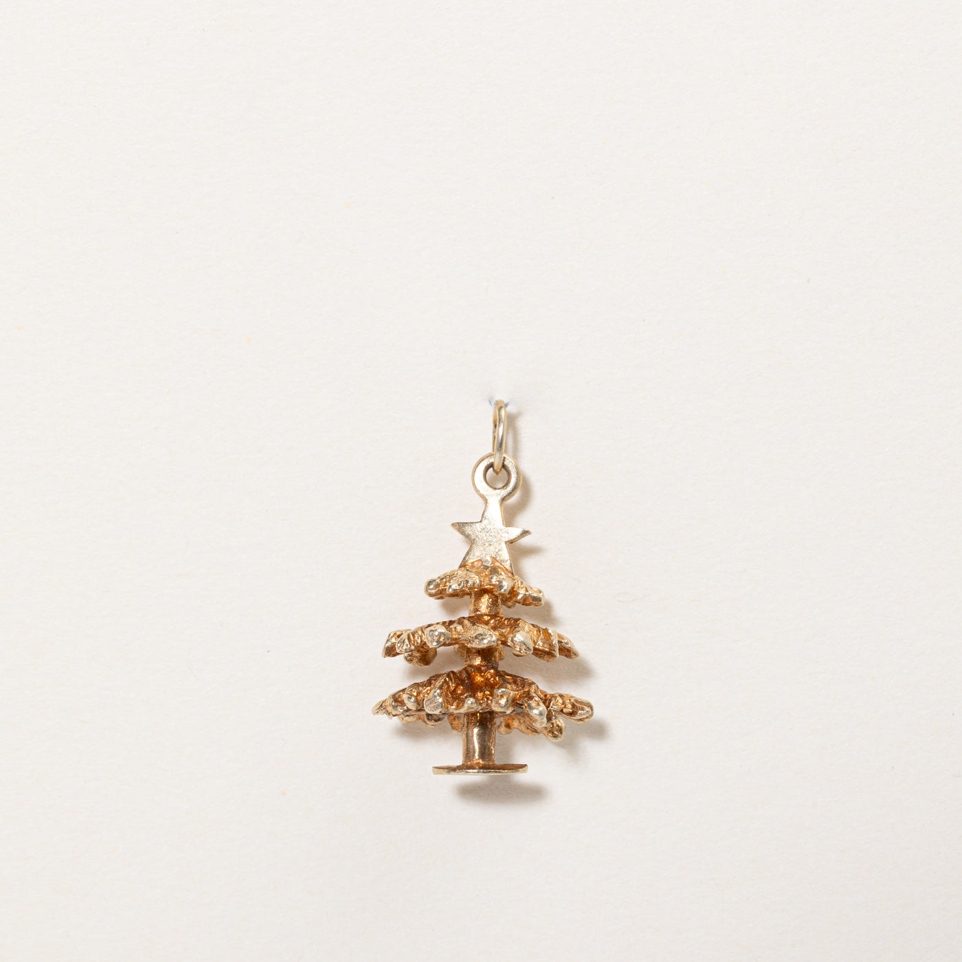 10k Yellow Gold Christmas Tree Charm