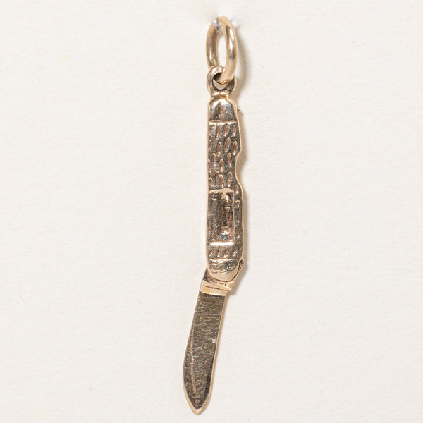 10k Yellow Gold Pocket Knife Charm