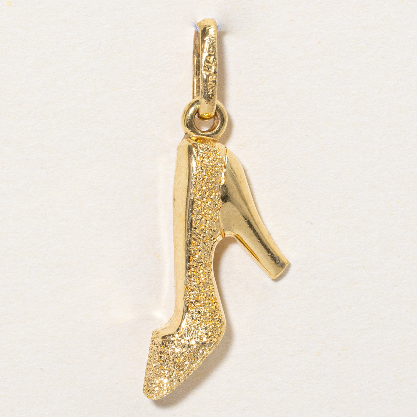 14k Yellow Gold High Heel Charm