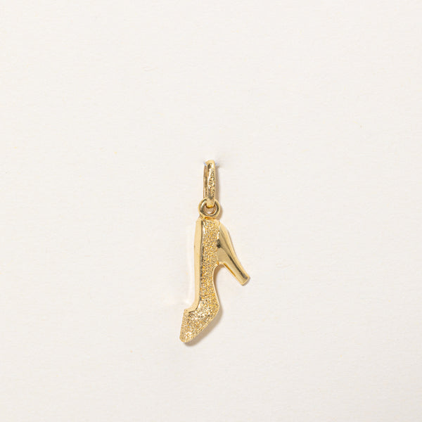 14k Yellow Gold High Heel Charm