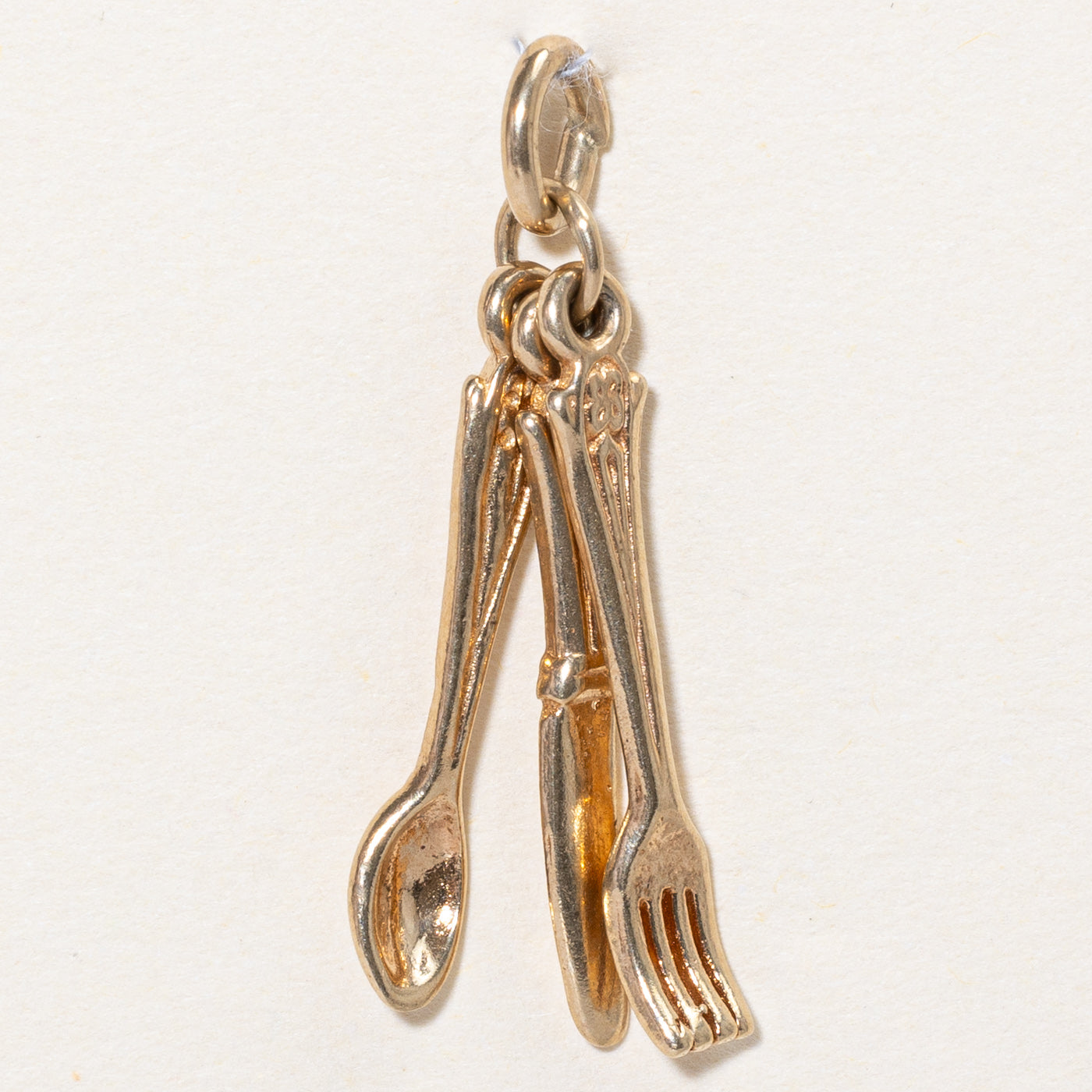 10k Yellow Gold Cutlery Charm