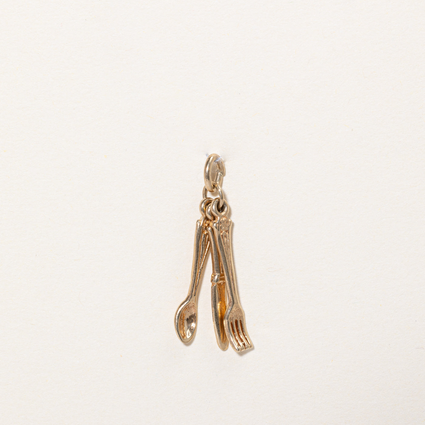 10k Yellow Gold Cutlery Charm