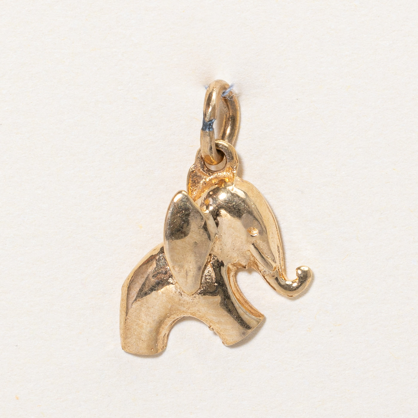 10k Yellow Gold Elephant Charm