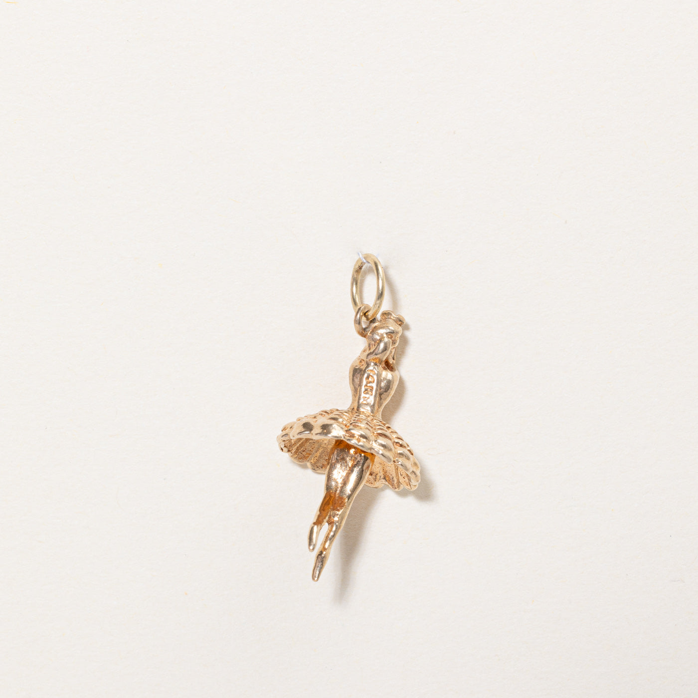 14k Yellow Gold Ballerina Charm