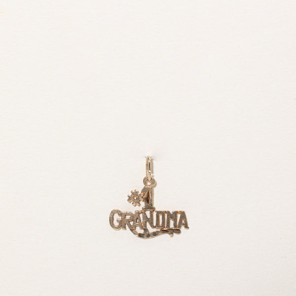 10k Yellow Gold #1 Grandma Charm