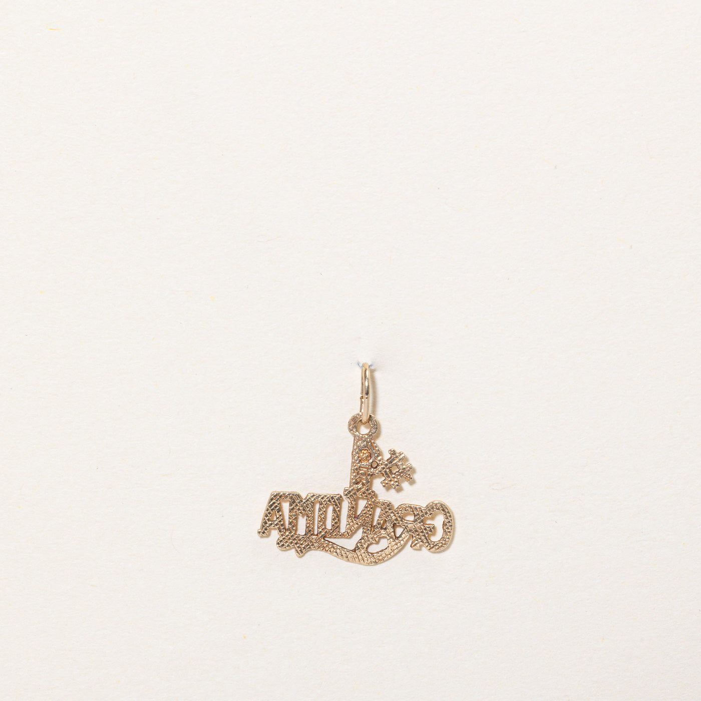 10k Yellow Gold #1 Grandma Charm