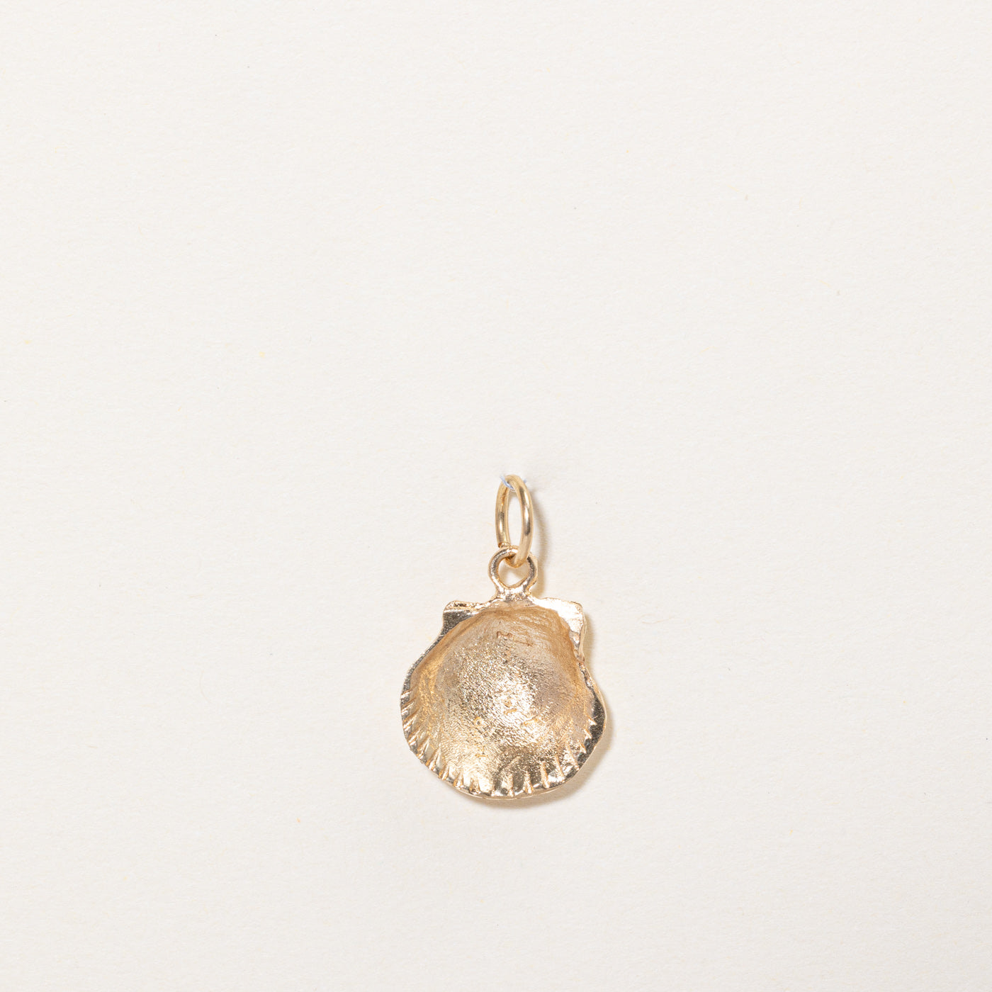 14k Yellow Gold Sea Shell Charm