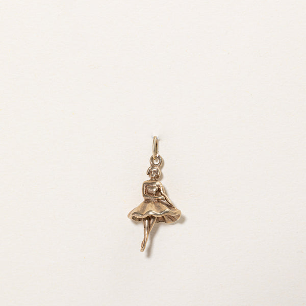 9k Yellow Gold Ballerina Charm