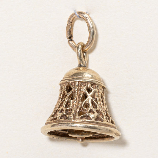 10k Yellow Gold Bell Charm