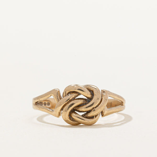 1972 Sheffield 9k Yellow Gold Knot Ring | SZ 6 |