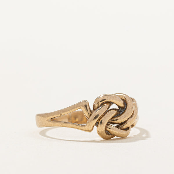 1972 Sheffield 9k Yellow Gold Knot Ring | SZ 6 |