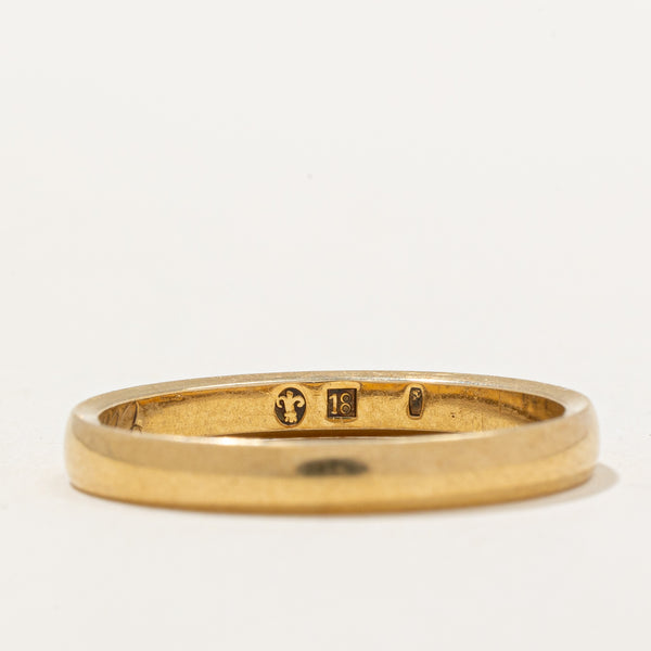 Antique Swiss Hallmarked 18k Yellow Gold Band | SZ 6 |