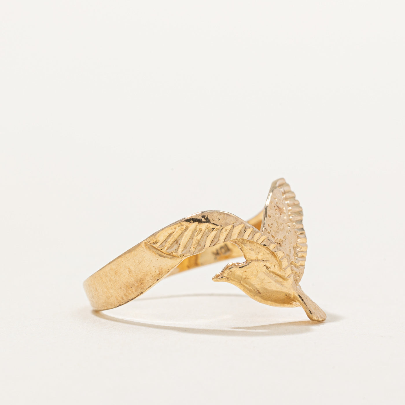 10k Yellow Gold Seagull Ring | SZ 5.75 |