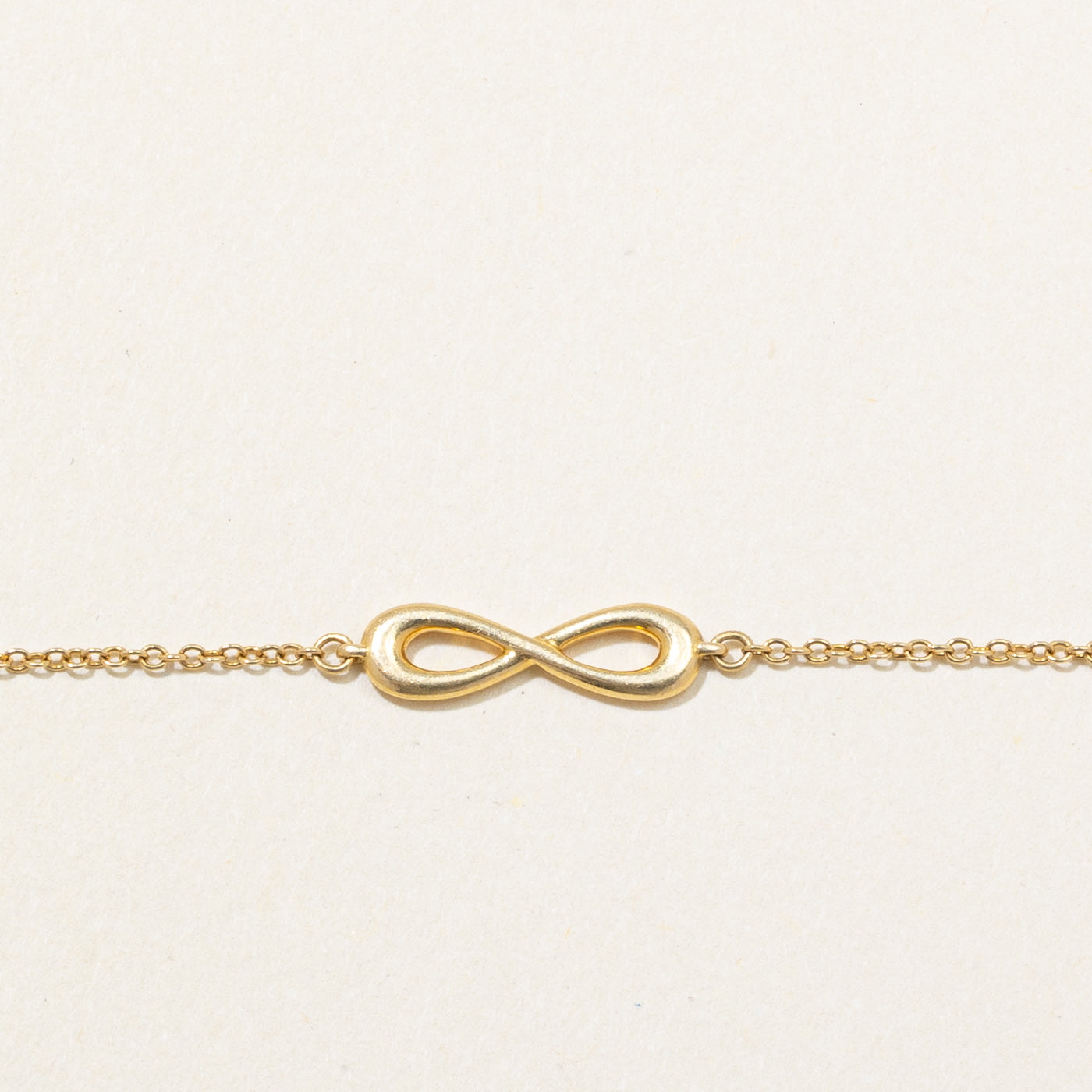 'Tiffany & Co' 18k Yellow Gold Infinity Bracelet | 6