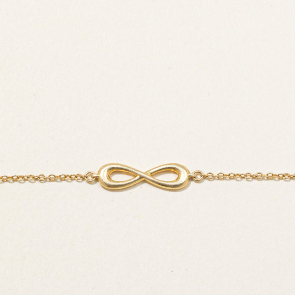 'Tiffany & Co' 18k Yellow Gold Infinity Bracelet | 6