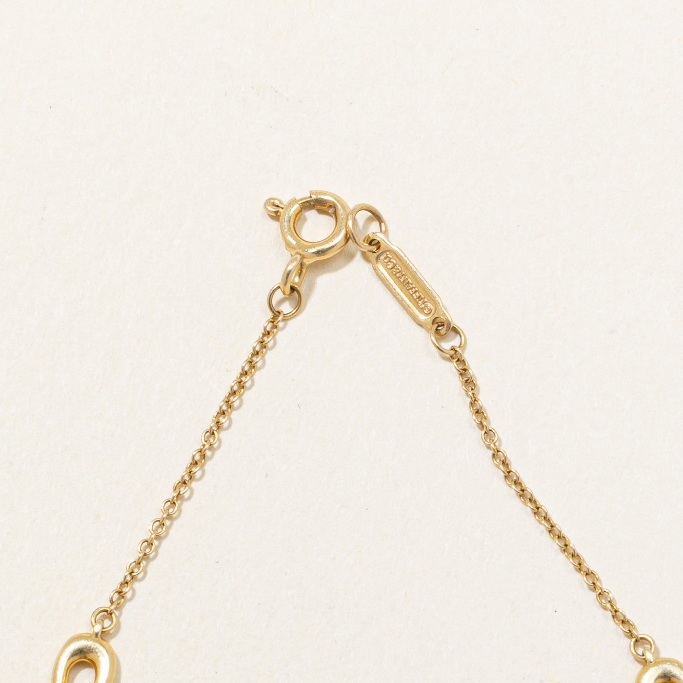 'Tiffany & Co' 18k Yellow Gold Infinity Bracelet | 6