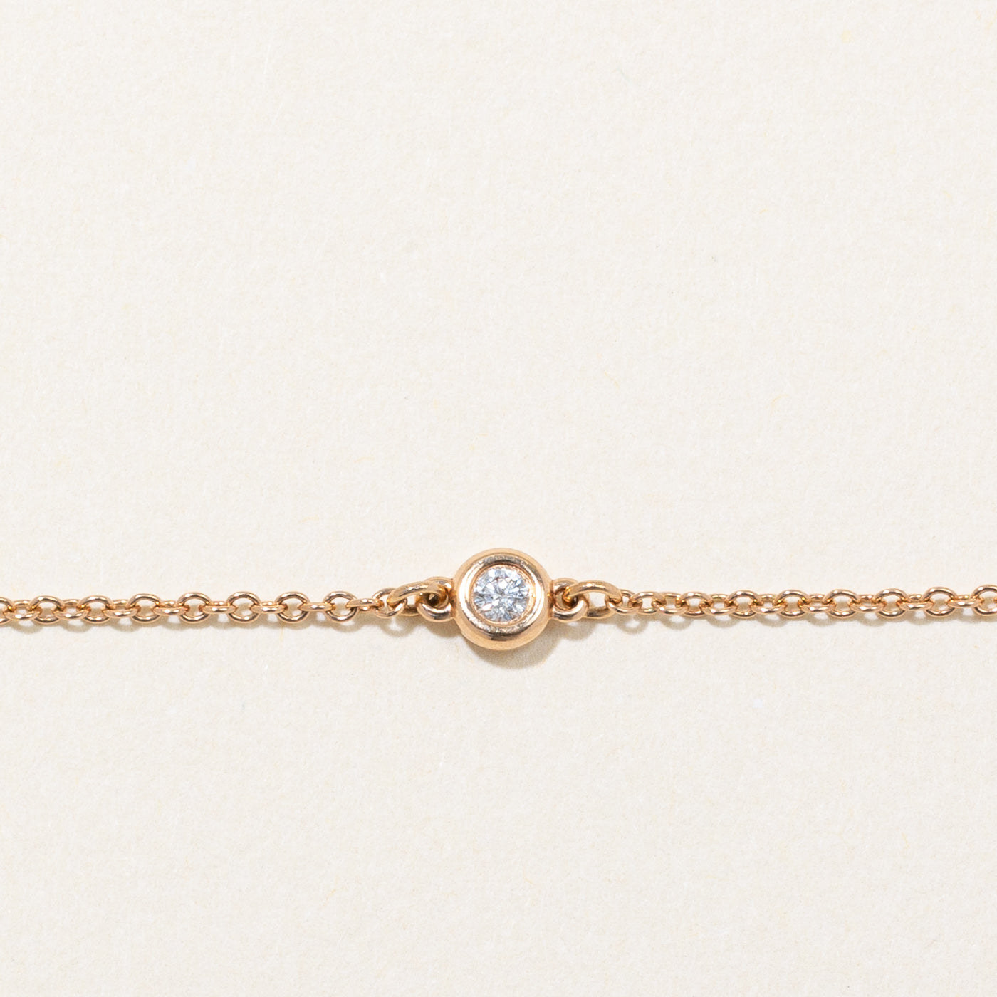 'Tiffany & Co' Elsa Peretti Diamonds By The Yard Bracelet | 0.07ct | 7" |