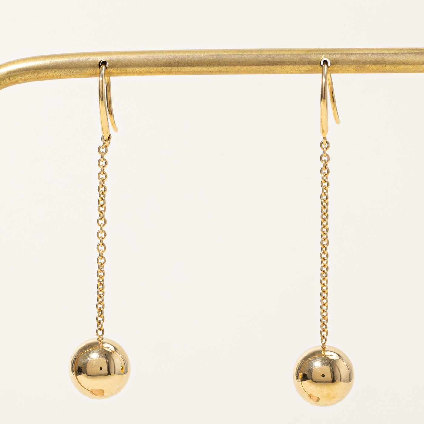 'Tiffany & Co' Drop Sphere Earrings