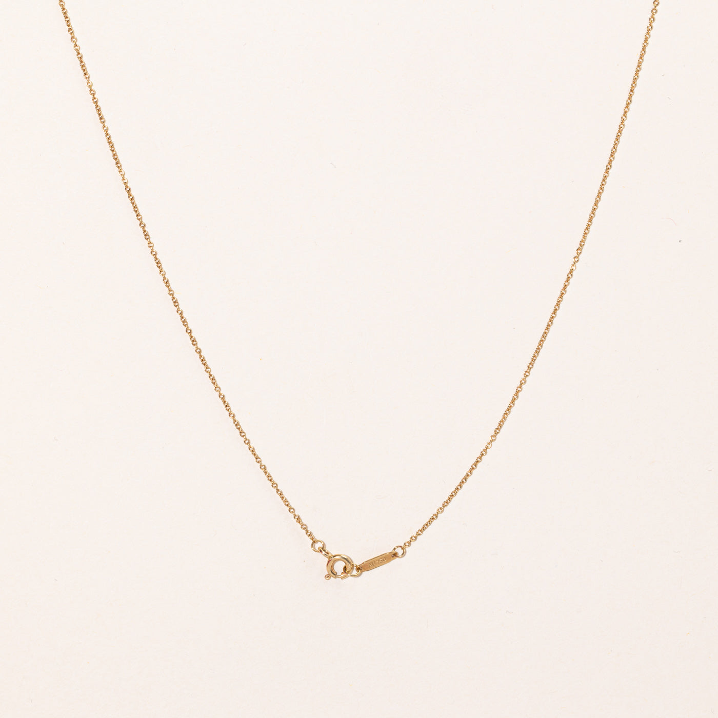 'Tiffany & Co' 18k Yellow Gold Chain | 16" |