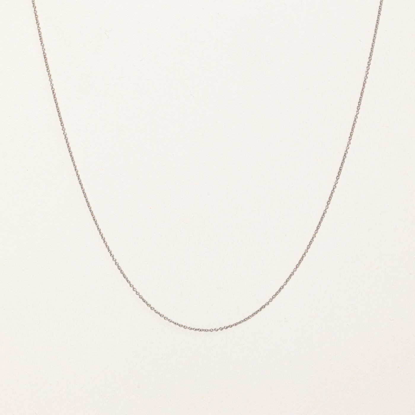'Tiffany & Co' 18k White Gold Chain | 18" |